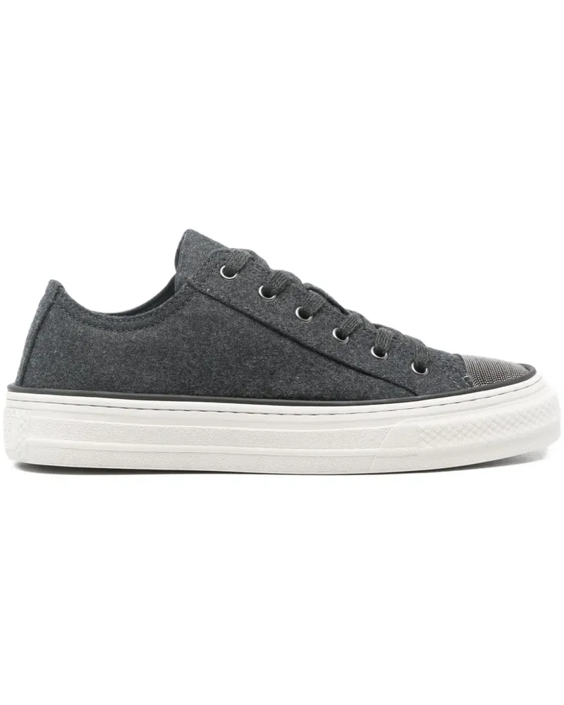 Brunello Cucinelli wool sneakers - Grau Grau