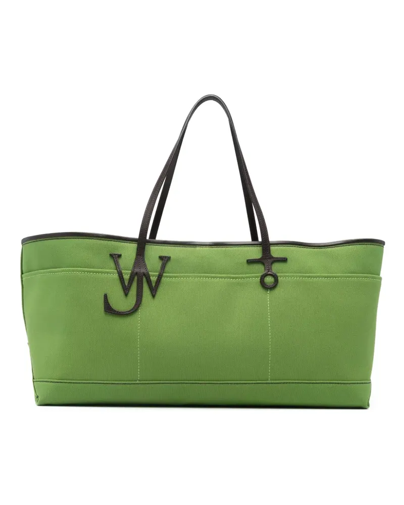 J.W.Anderson Tote Bag mit Logo - Grün Grün