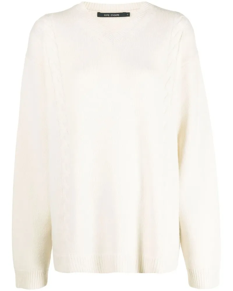 Sofie D'Hoore Pullover mit Zopfmuster - Nude Nude