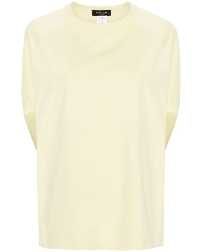 Fabiana Filippi T-Shirt mit Rundhalsausschnitt - Gelb Gelb