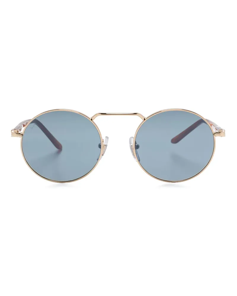 Persol Sonnenbrille mit rundem Gestell - Gold Gold