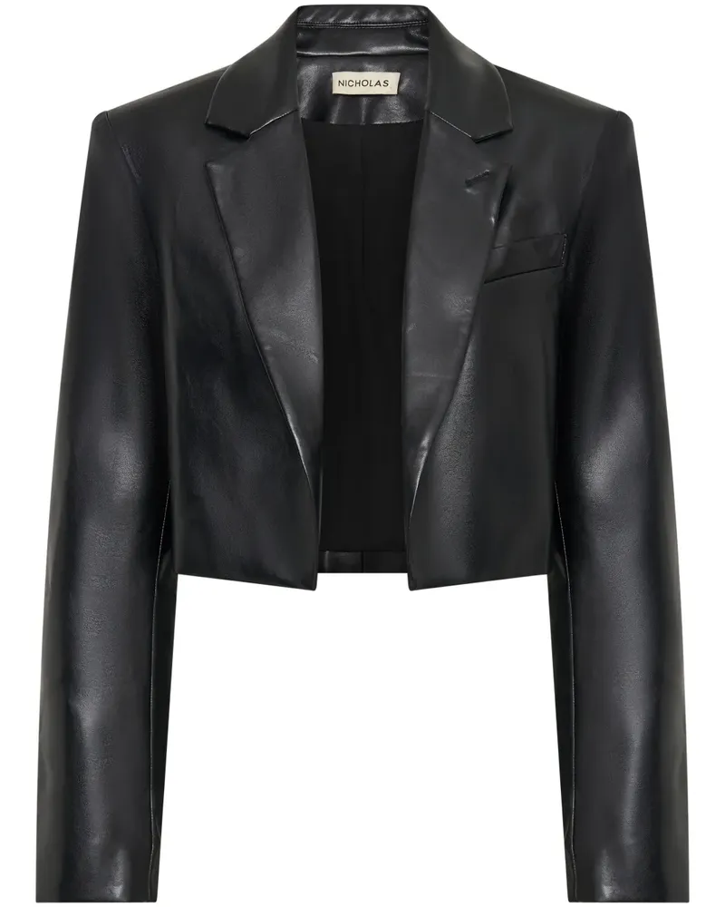 NICHOLAS Aliza Cropped-Blazer - Schwarz Schwarz