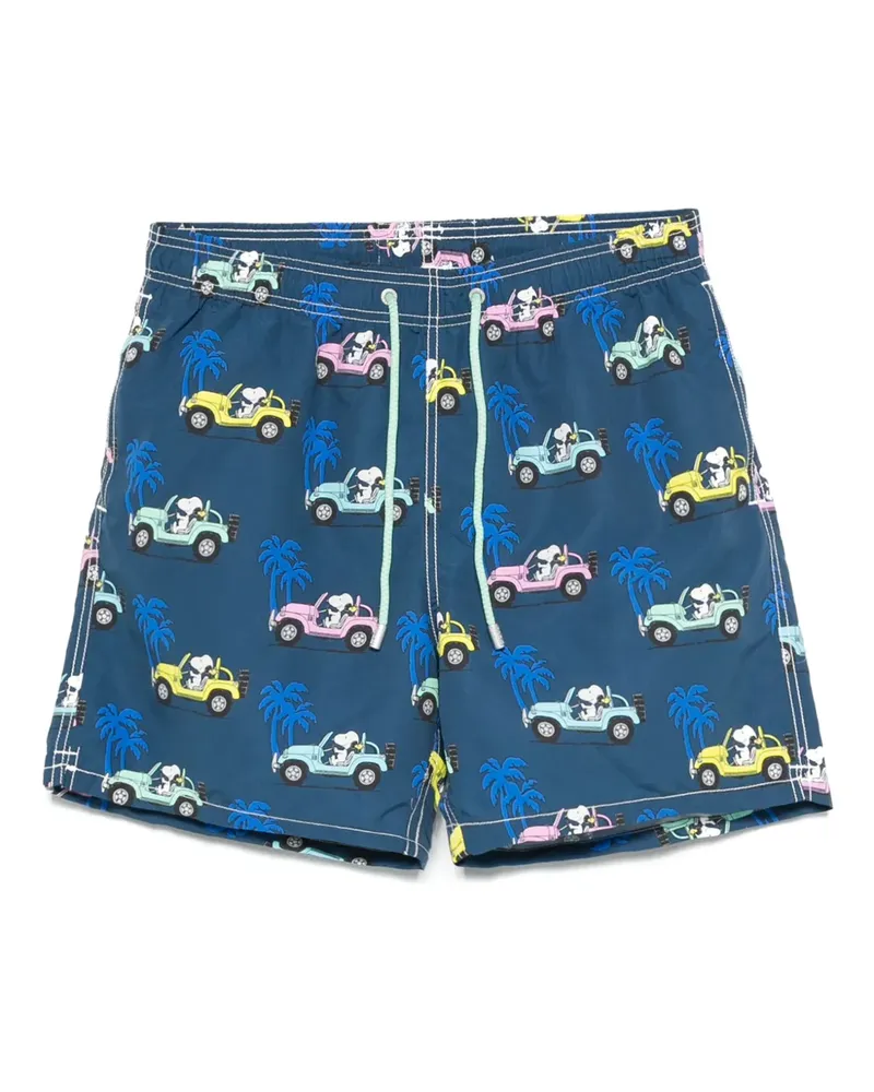 MC2 Saint Barth Badeshorts mit grafischem Print - Blau Blau