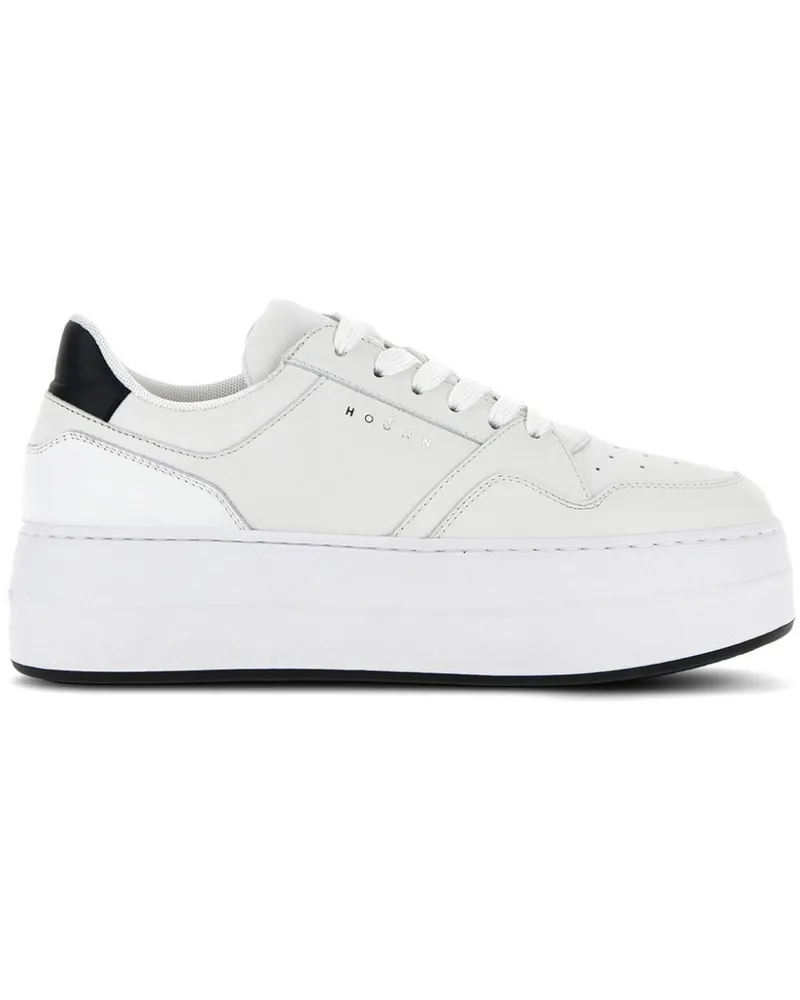 Hogan H670 Flatform-Sneakers - Weiß Weiß