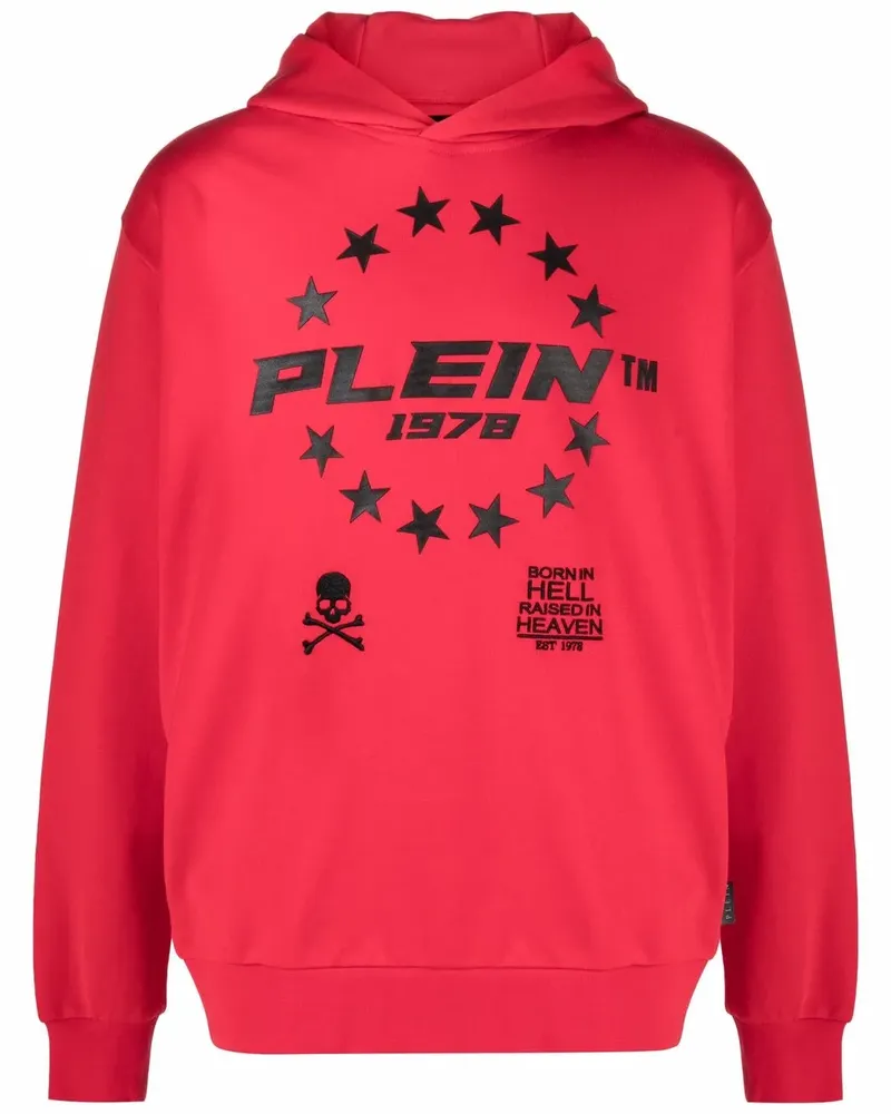 Philipp Plein Hoodie mit Logo-Print - Rot Rot
