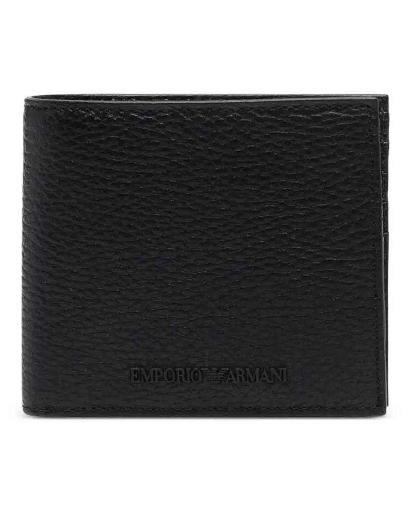 Emporio Armani Portemonnaie mit Logo-Prägung - Schwarz Schwarz