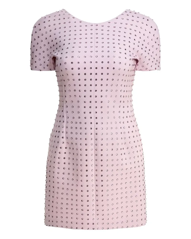 Max Mara Minikleid mit Kristallen - Rosa Rosa