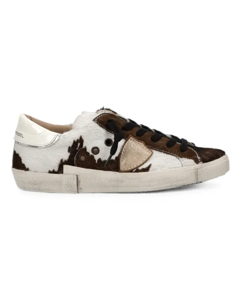 Philippe Model PRSX Sneakers mit Kuh-Print - Braun Braun