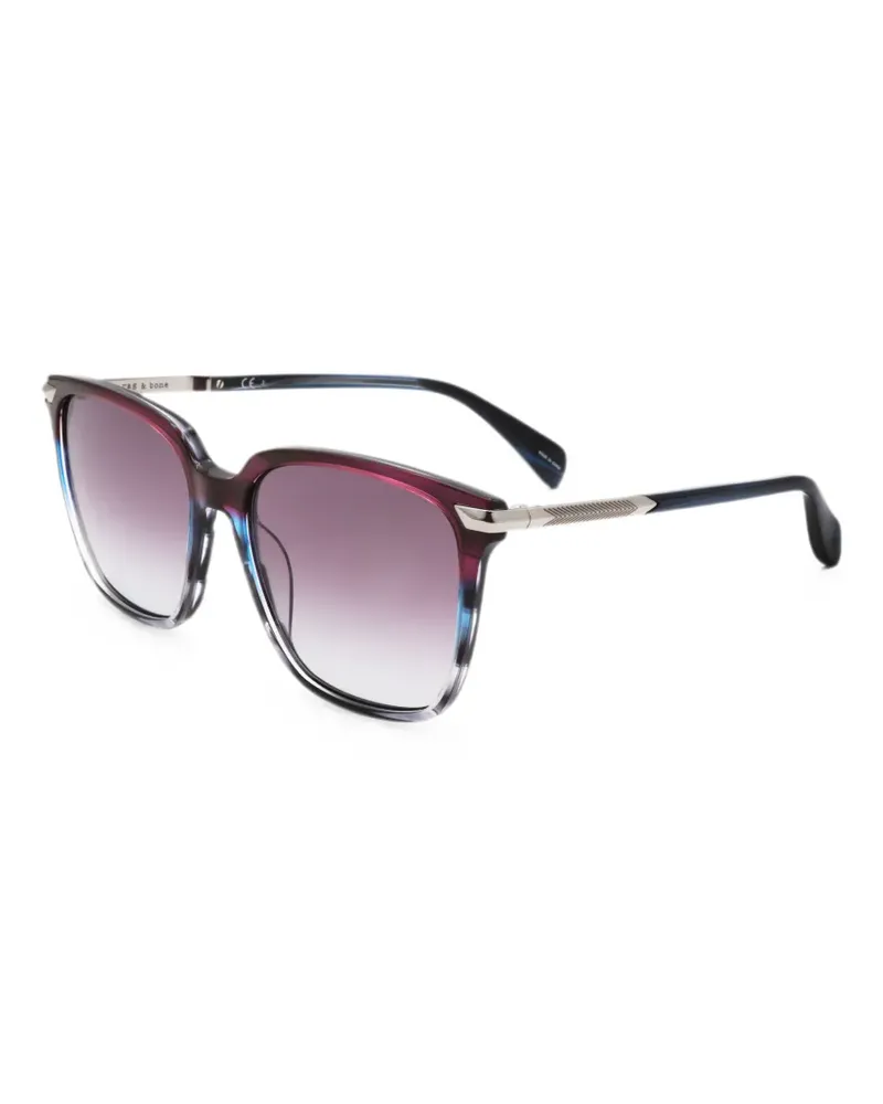 Rag & Bone Eckige Sonnenbrille mit Farbverlauf - Violett Violett