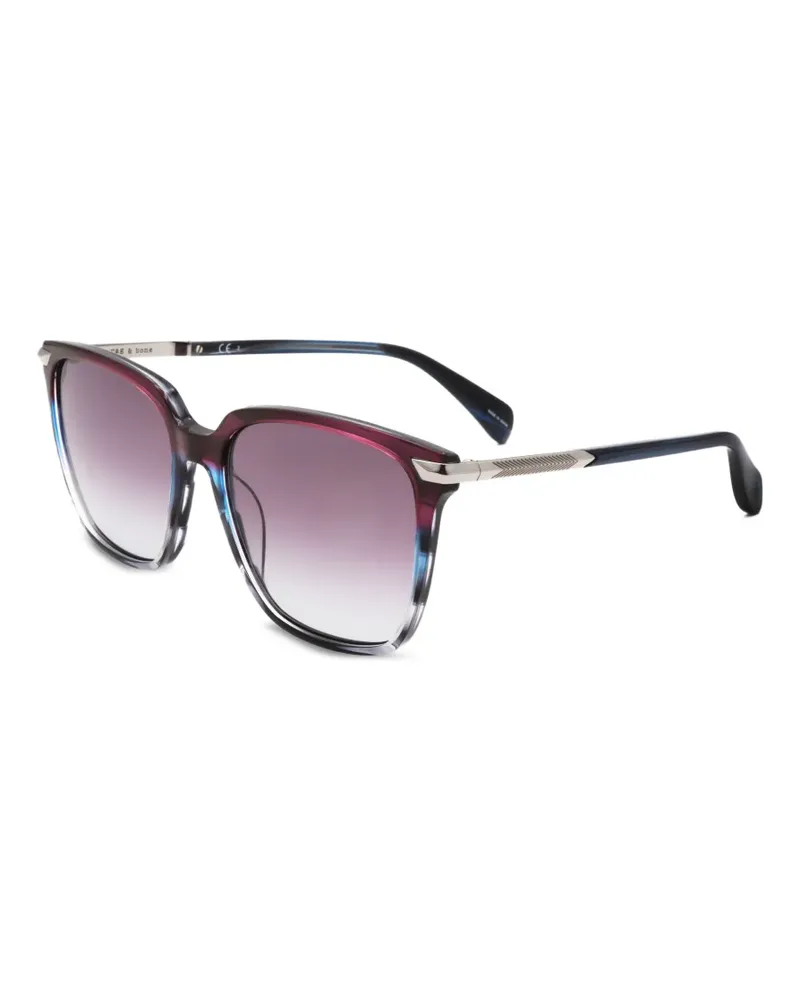 Rag & Bone Eckige Sonnenbrille mit Farbverlauf - Violett Violett