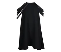 Neckholder-Minikleid mit Schleifendetail - Schwarz