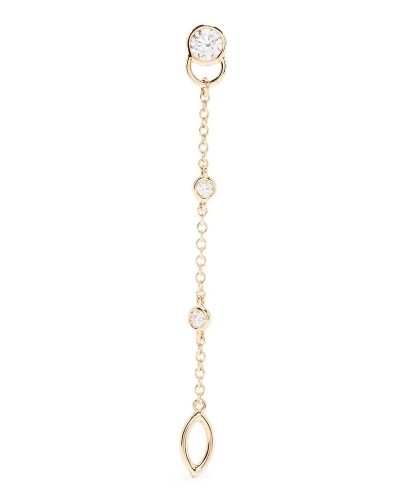 COURBET 18kt Gelbgoldohrring mit synthetischen Diamanten Gold