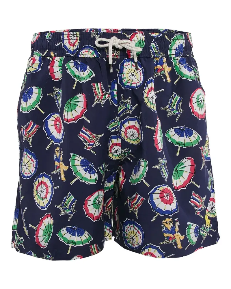 Ralph Lauren Badeshorts mit grafischem Print - Blau Blau