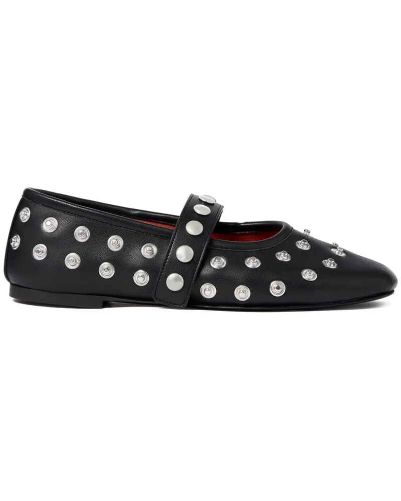Stella McCartney Ballerinas mit Nieten - Schwarz Schwarz