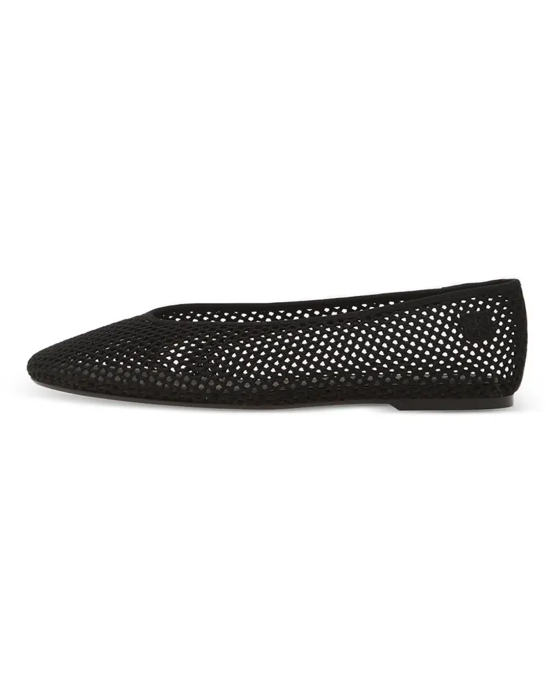 Calvin Klein Liliana Ballerinas aus Mesh-Strick - Schwarz Schwarz
