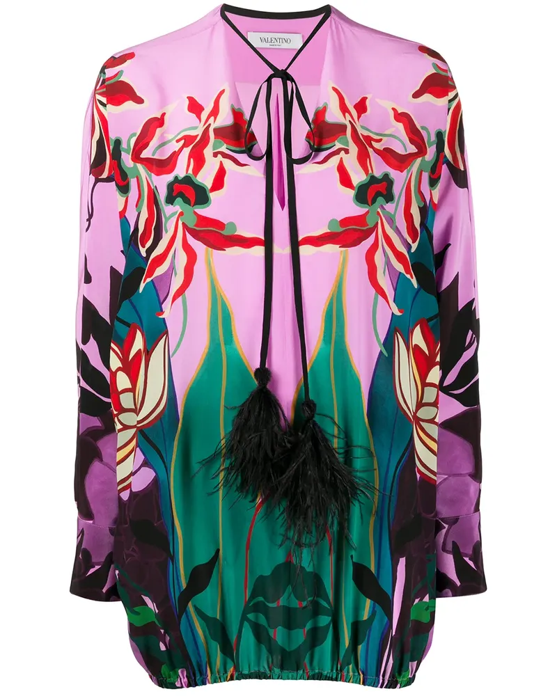 Valentino Garavani Orchid Ramage' Bluse - Rosa Rosa