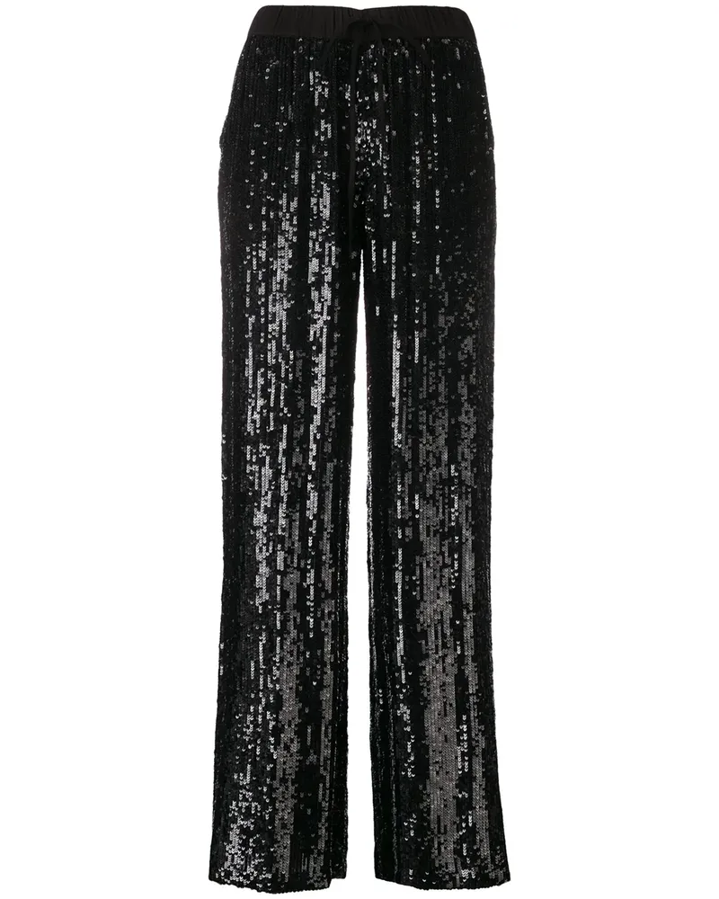P.A.R.O.S.H. P.A.R.O H. Hose mit Pailletten - Schwarz Schwarz