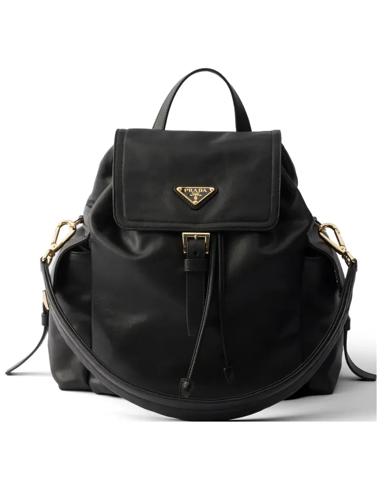 Prada Explore medium nappa leather backpack - Schwarz Schwarz