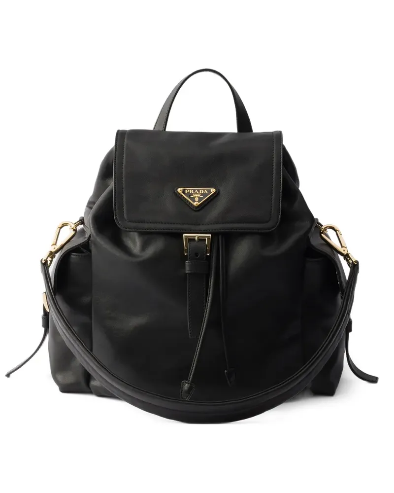 Prada Mittelgroßer Explore Rucksack aus Nappaleder - Schwarz Schwarz