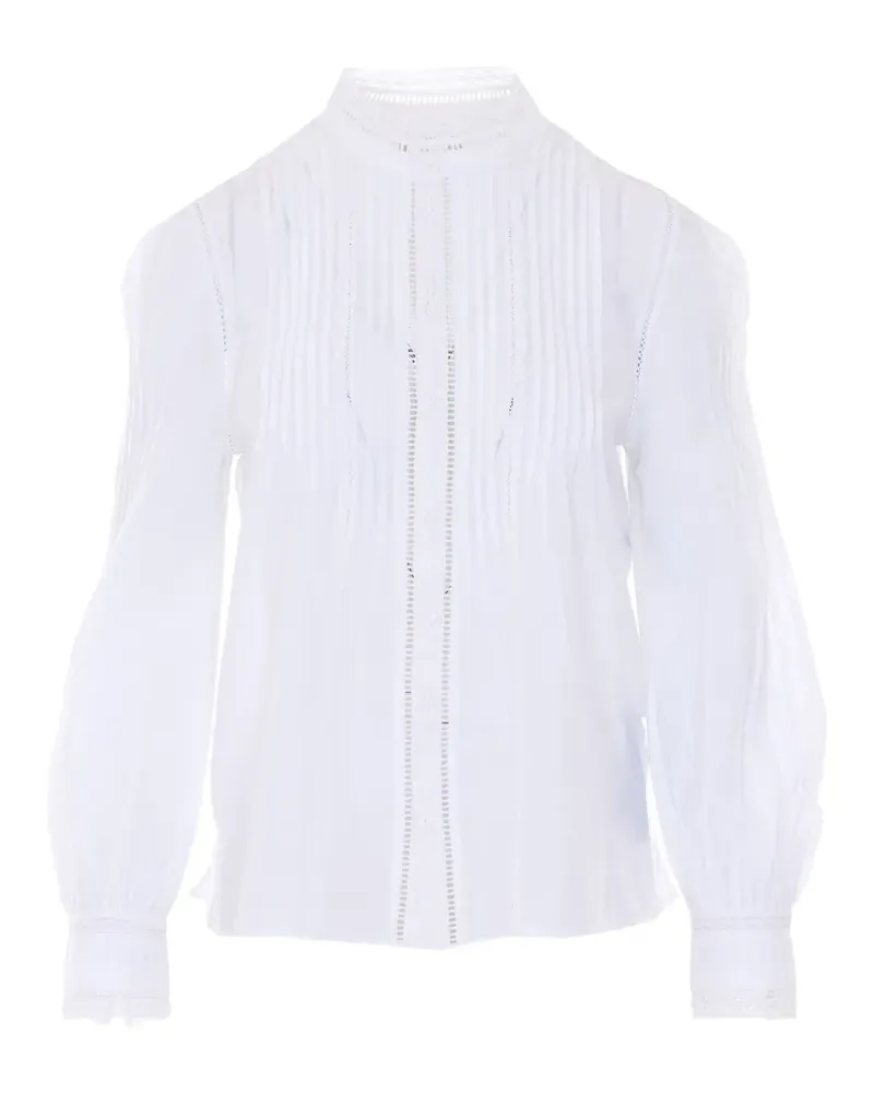 Zadig & Voltaire Timz lace-trim shirt - Weiß Weiß