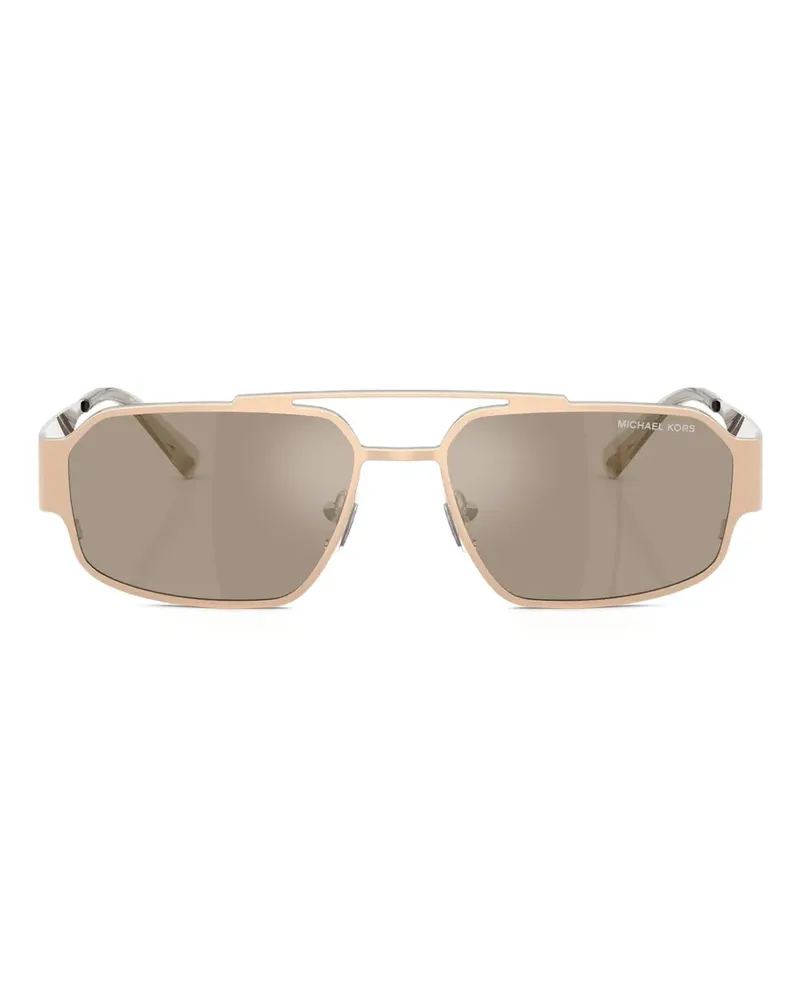 Michael Kors Cape Town Sonnenbrille mit geometrischem Gestell - Gold Gold