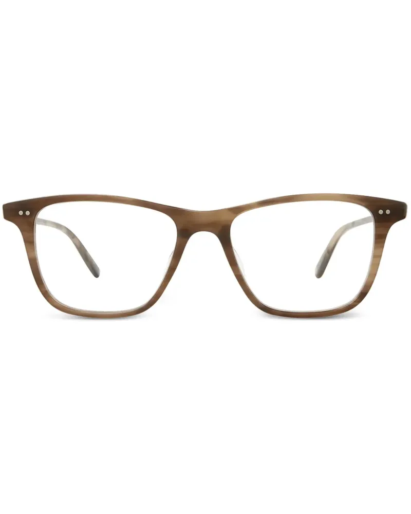 Garrett Leight Brille mit eckigem Gestell - Braun Braun
