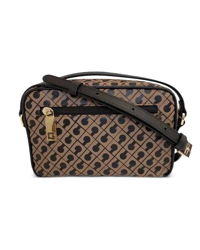 Gherardini logo-pattern camera crossbody bagcrossbody camera pattern satchel bag - Nude Nude