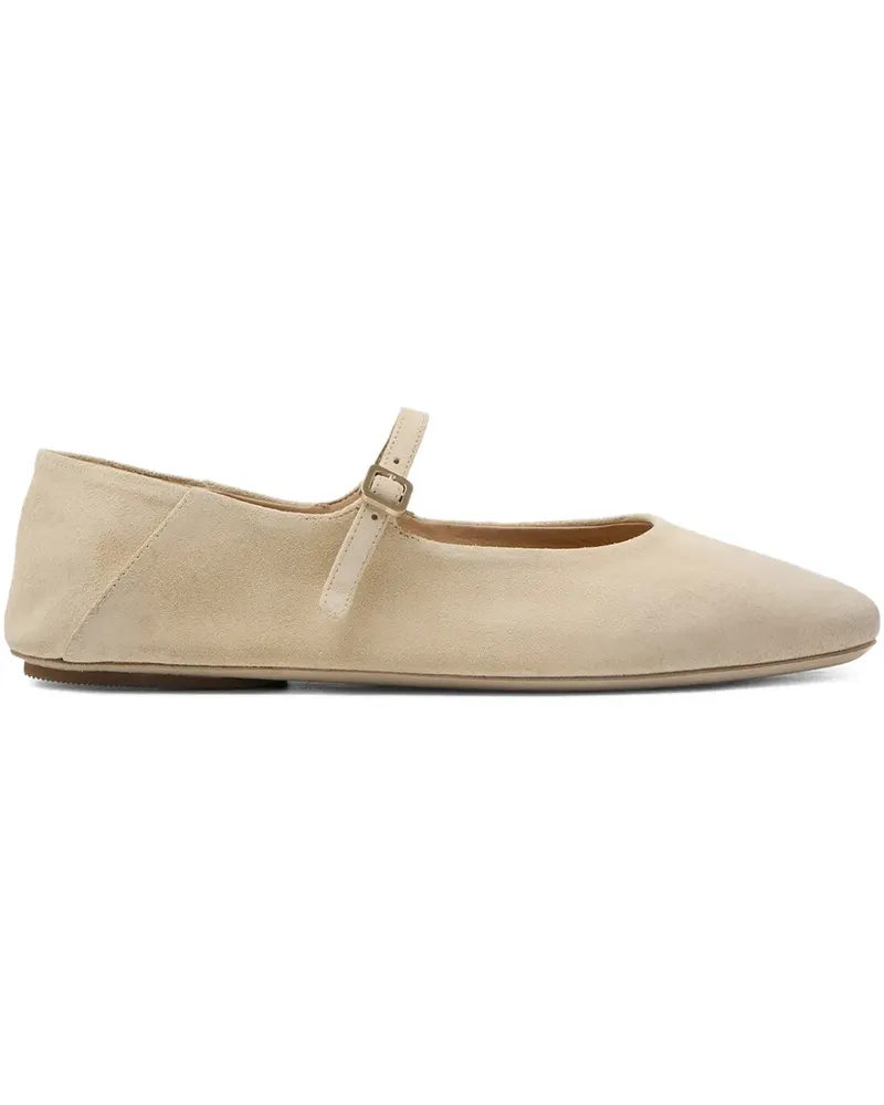 Marsèll Strascico buckle-strap ballet flats - Nude Nude