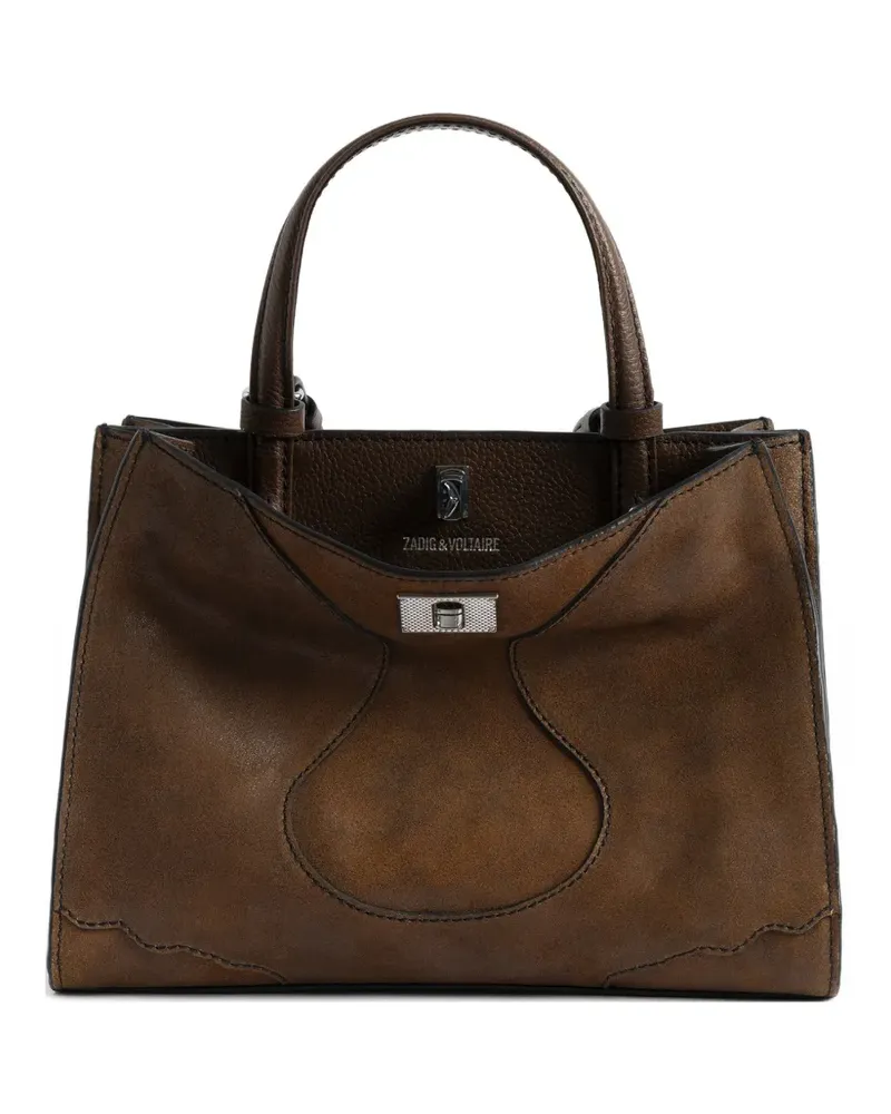 Zadig & Voltaire Jack nano leather satchel - Braun Braun