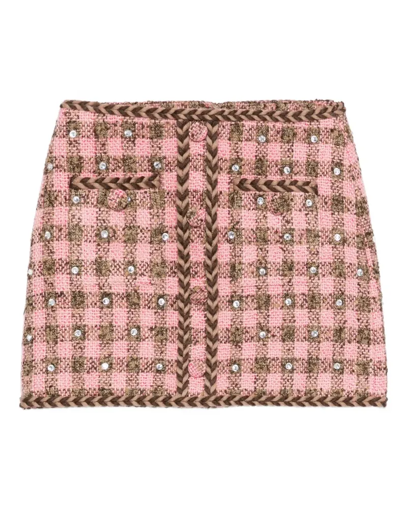 Giuseppe di Morabito Minirock mit Vichy-Karo - Rosa Rosa