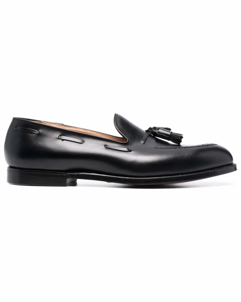 Crockett & Jones Loafer mit Quasten - Schwarz Schwarz
