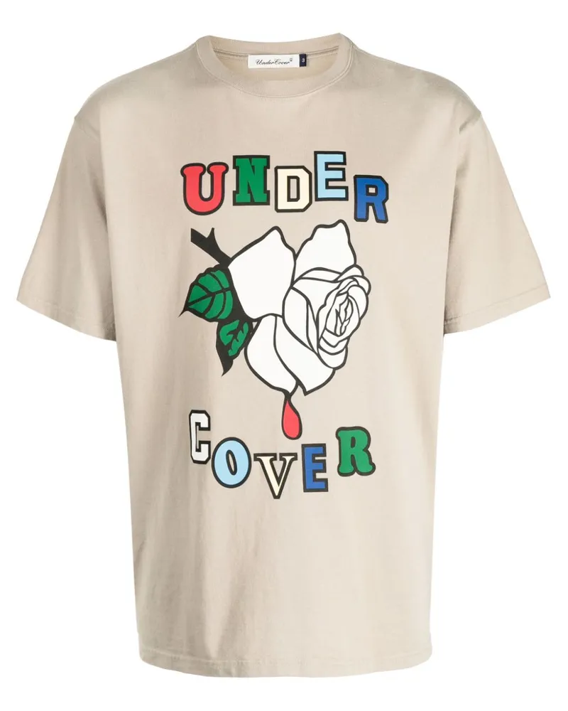 Undercover Rose T-Shirt - Braun Braun