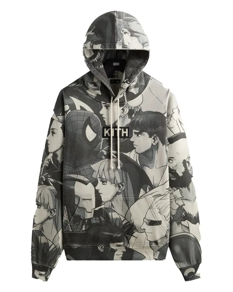 KITH x Marvel vs. Capcom Hoodie mit Print - Grau Grau