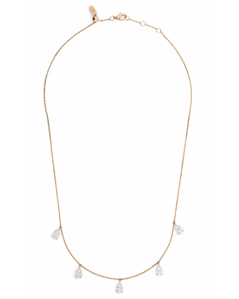 DJULA 18kt Rotgold-Choker mit Diamanten - Rosa Rosa