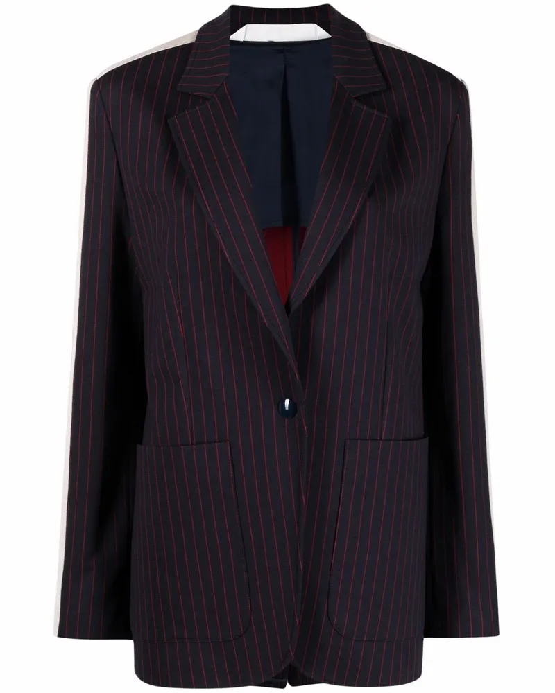 Palm Angels Einreihiger Blazer - Blau Blau