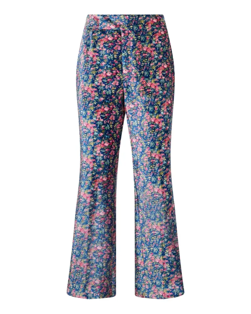 Philosophy Di Lorenzo Serafini floral-print trousers - Blau Blau