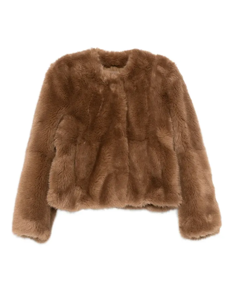 STAND Halle Jacke aus Faux Fur - Braun Braun