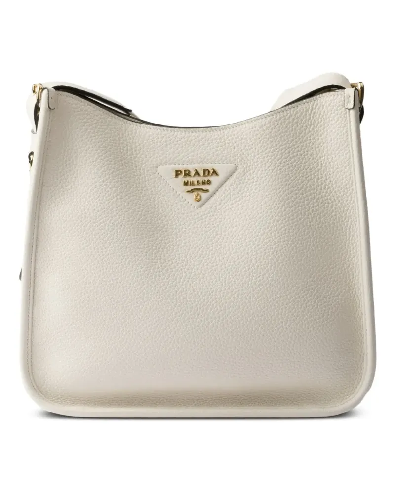 Prada Mittelgroße Lily Schultertasche - Weiß Weiß