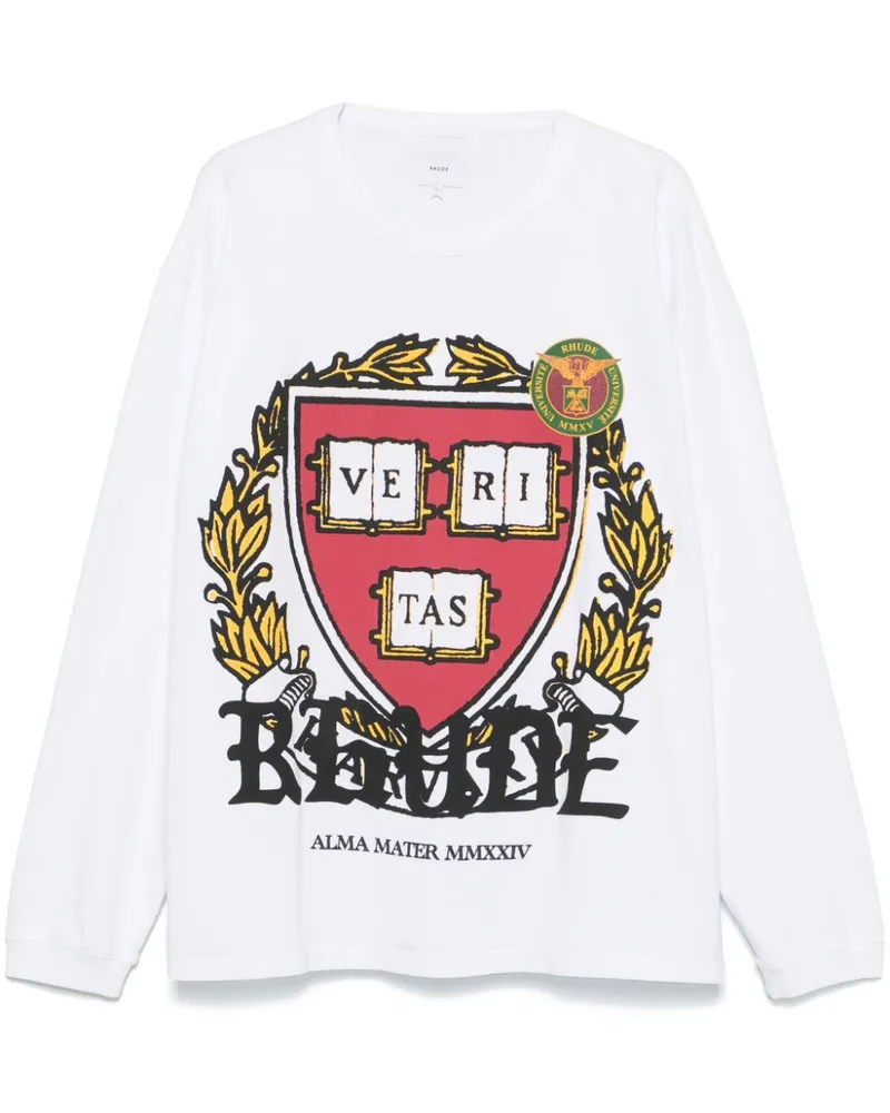 RHUDE Veritas T-Shirt - Weiß Weiß