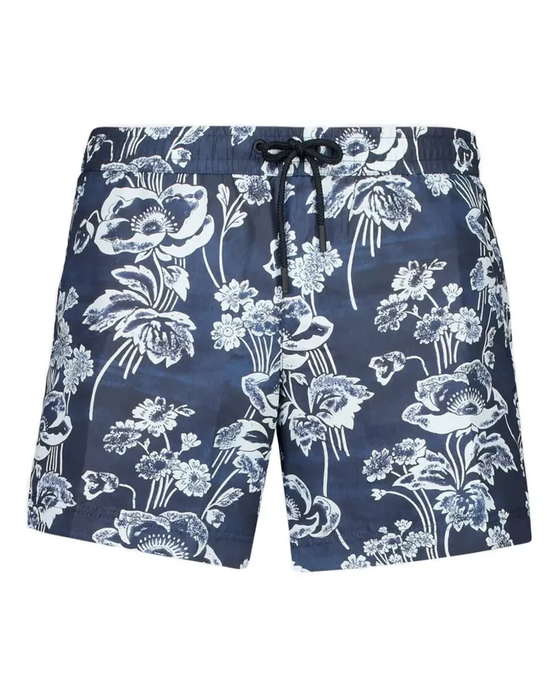 COMMAS floral-print swim shorts - Blau Blau