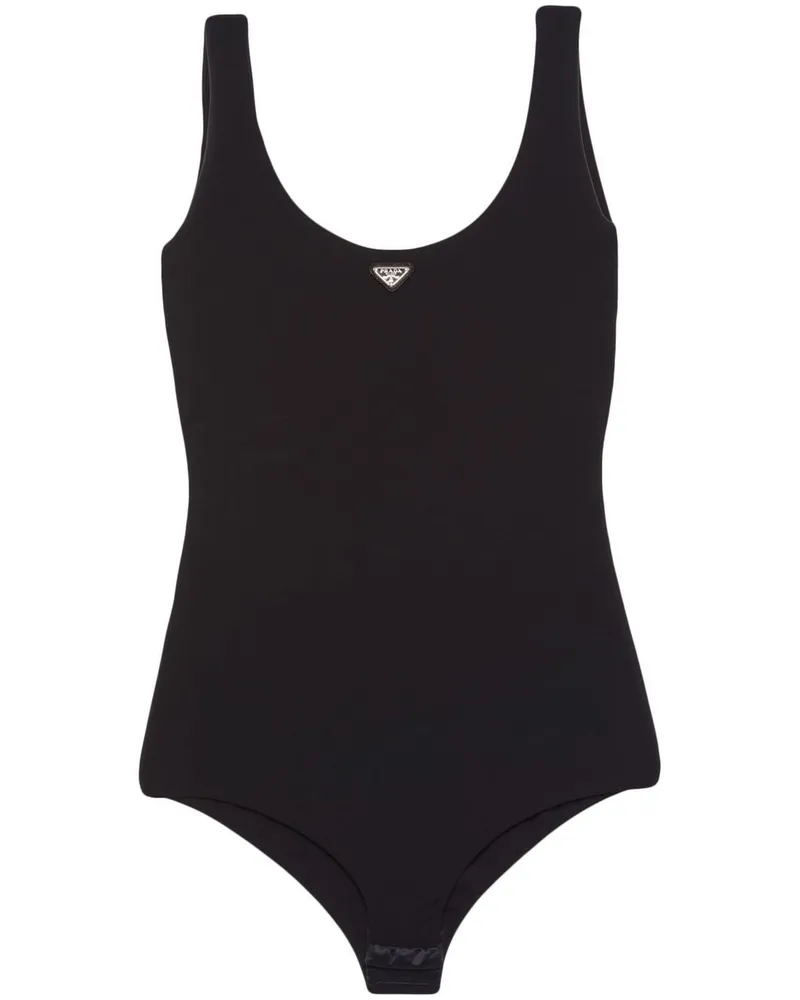 Prada Body mit Triangel-Logo - Schwarz Schwarz