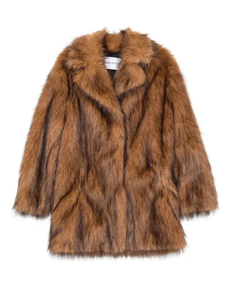 STAND Jacke mit fallendem Revers - Braun Braun