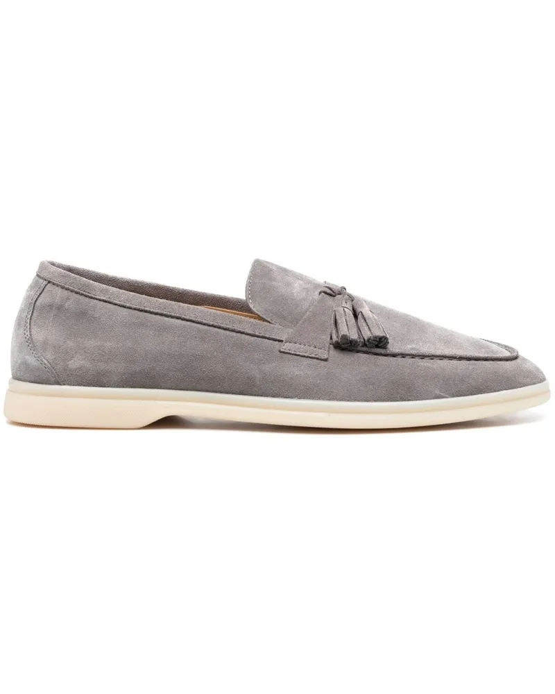 Scarosso Leandro Loafer aus Wildleder - Grau Grau