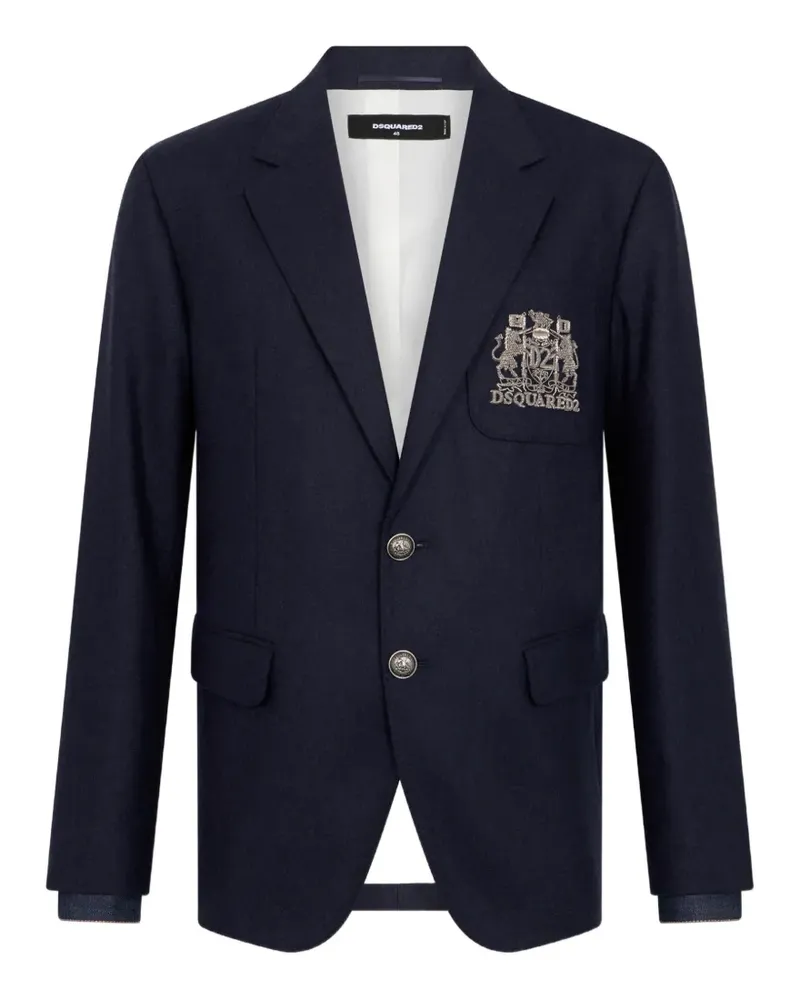 Dsquared2 D2 College Jacke mit lockerer Schulter - Blau Blau