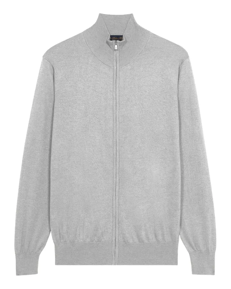 Brooks Brothers Stehkragen-Pullover mit Reißverschluss - Grau Grau