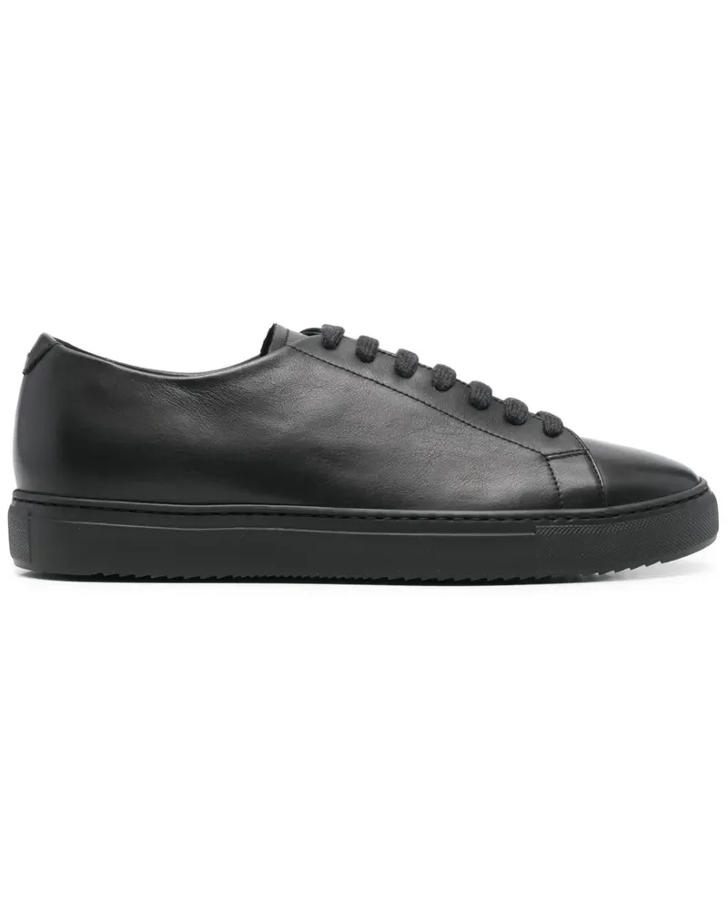 Doucal´s Sneakers aus Leder - Schwarz Schwarz