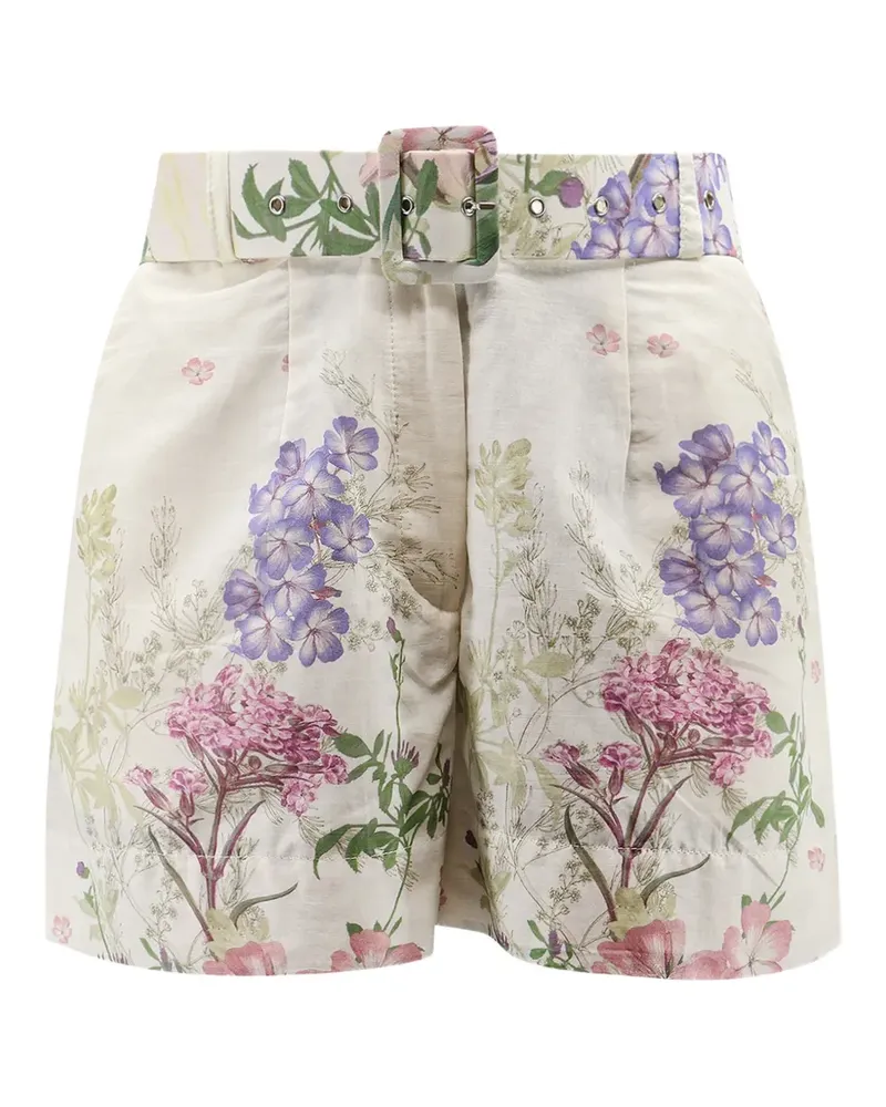 Charo Ruiz Shorts mit Blumenprint - Nude Nude