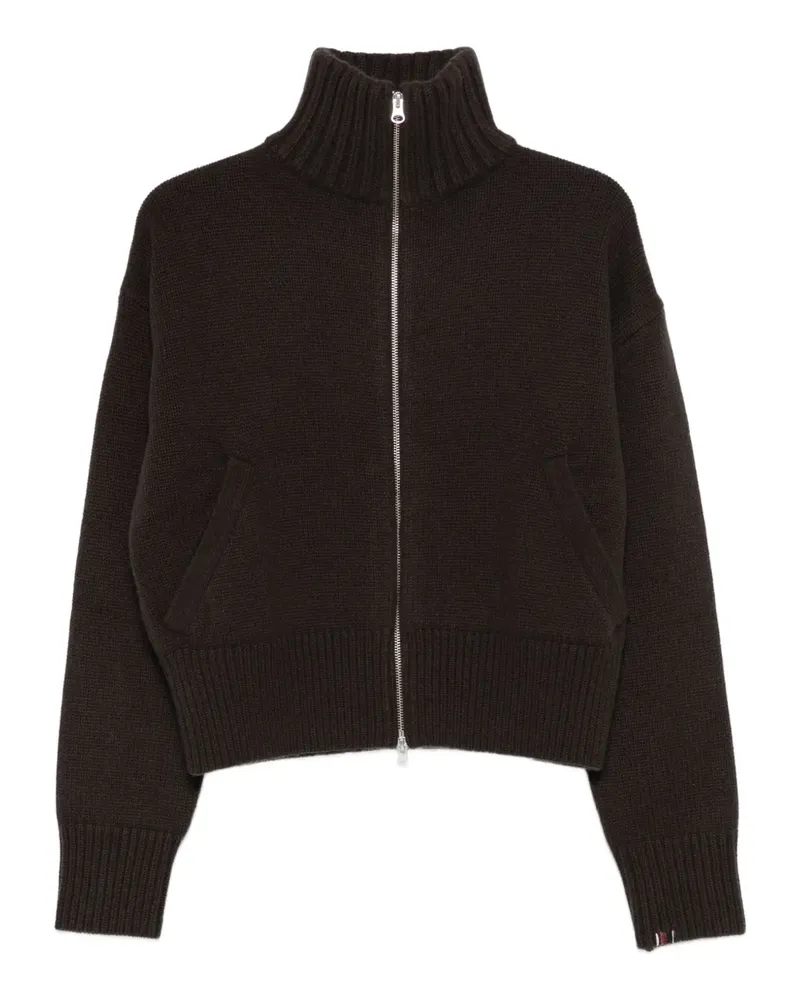 extreme cashmere Kaschmircardigan mit Reißverschluss - Braun Braun