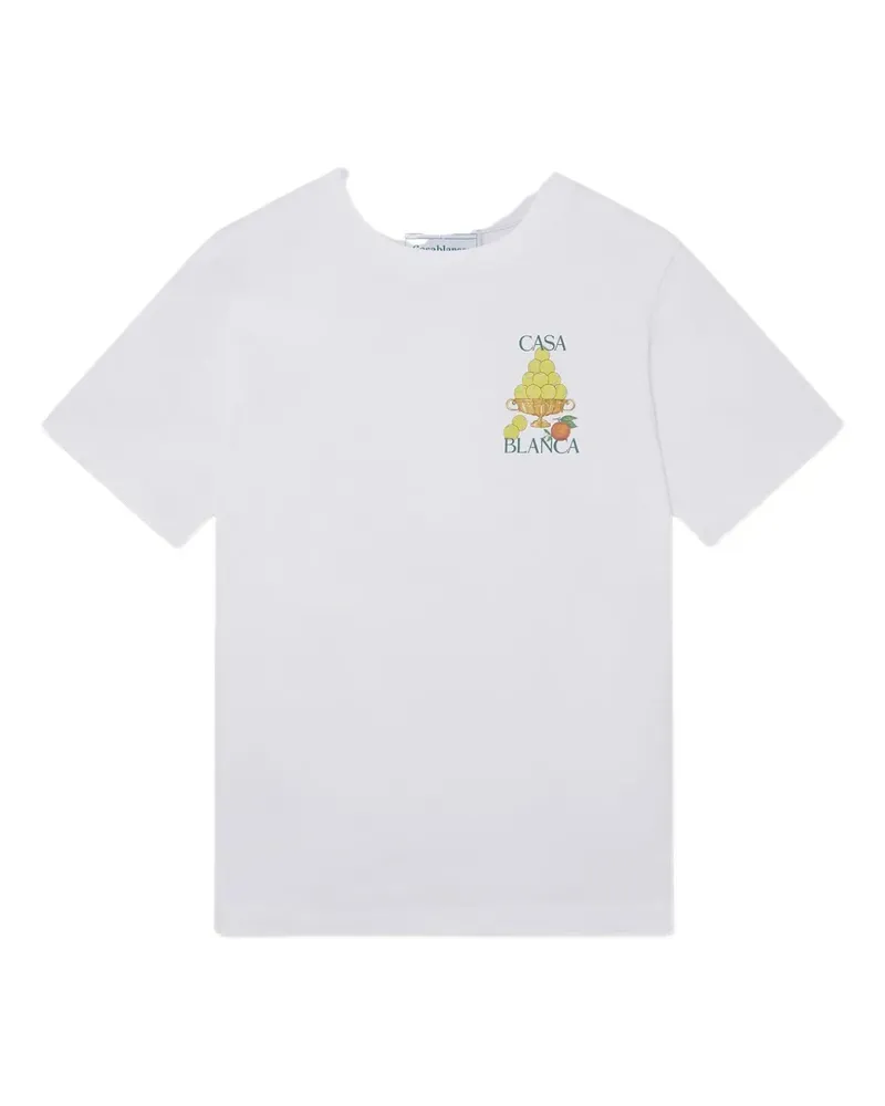 Casablanca Paris Le Thriomphe De Tennis graphic-print T-shirt - Weiß Weiß