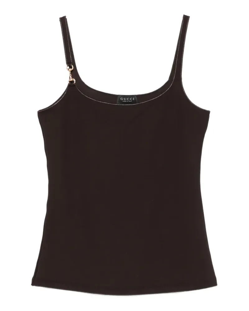 Gucci Horsebit Camisole-Top aus Jersey - Braun Braun